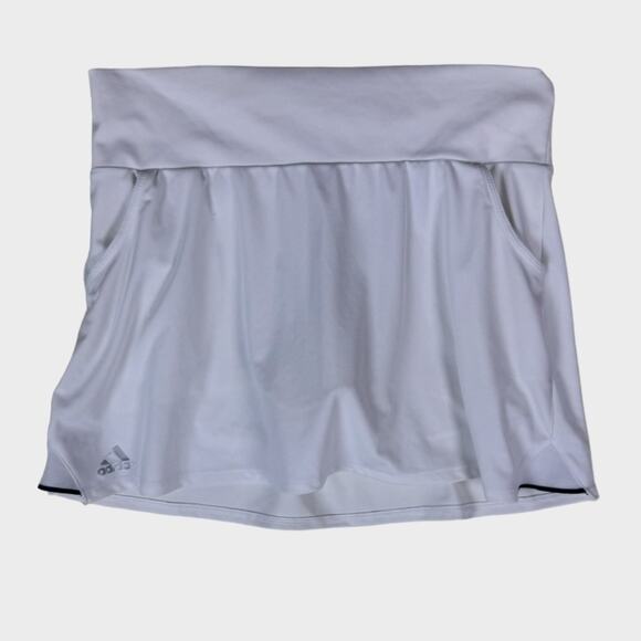 Adidas Aeroready Medium White Skort Polyester Stretch - Picture 1 of 5
